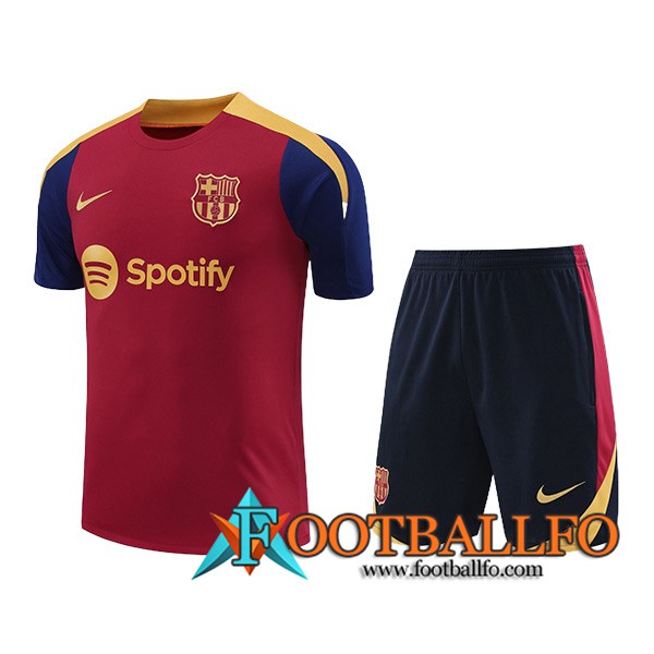 Camiseta Entrenamiento FC Barcelona Rojo/Amarillo/Azul 2024/2025