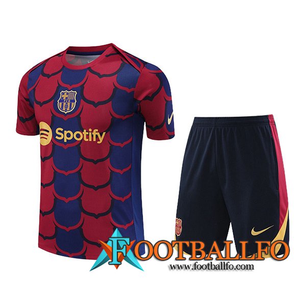 Camiseta Entrenamiento FC Barcelona Azul/Rojo 2024/2025