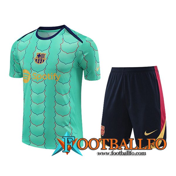 Camiseta Entrenamiento FC Barcelona Verde 2024/2025