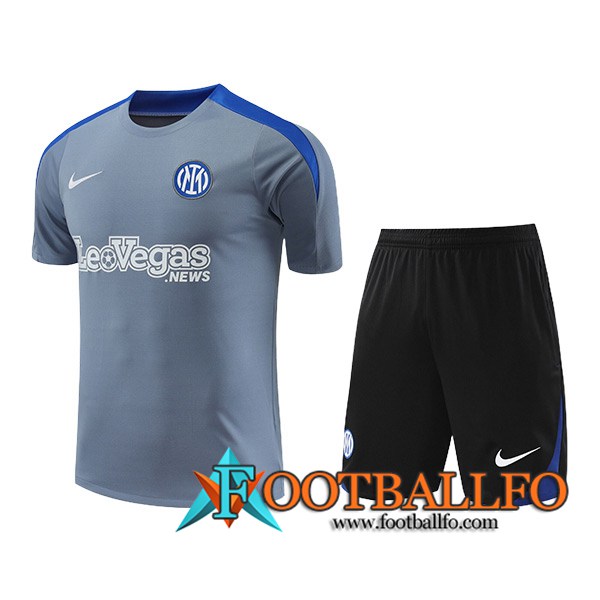 Camiseta Entrenamiento Inter Milan Gris/Azul 2024/2025