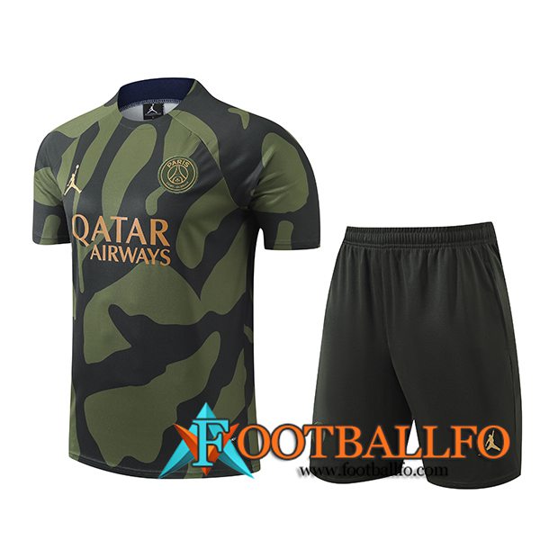 Camiseta Entrenamiento PSG Verde/Negro 2024/2025