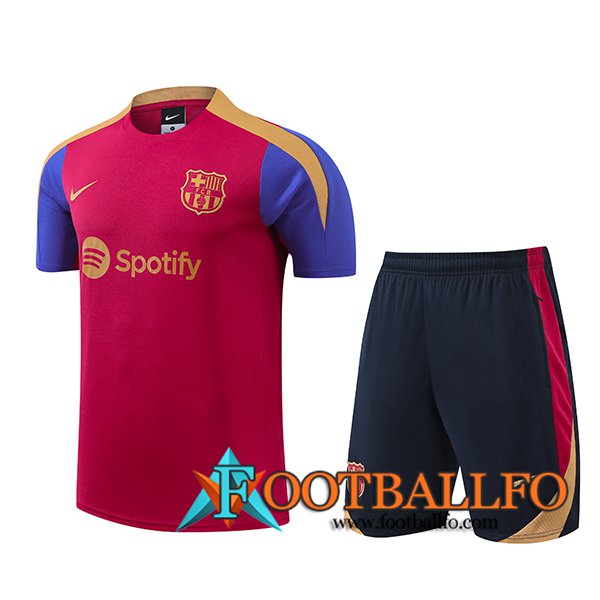 Camiseta Entrenamiento FC Barcelona Rojo/Azul/Amarillo 2024/2025