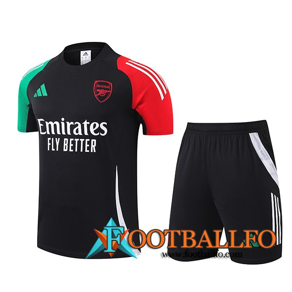 Camiseta Entrenamiento Arsenal Negro/Verde/Rojo 2024/2025