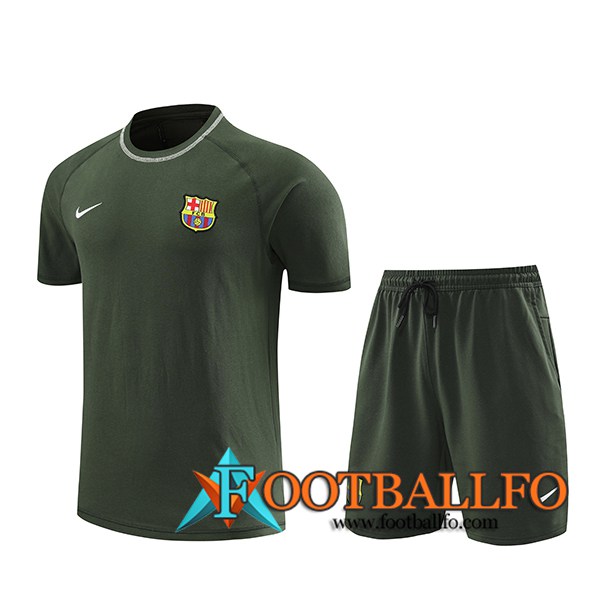Camiseta Entrenamiento FC Barcelona Verde 2024/2025 -02