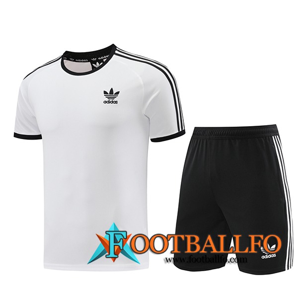 Camiseta Entrenamiento Adidas Blanco/Negro 2024/2025