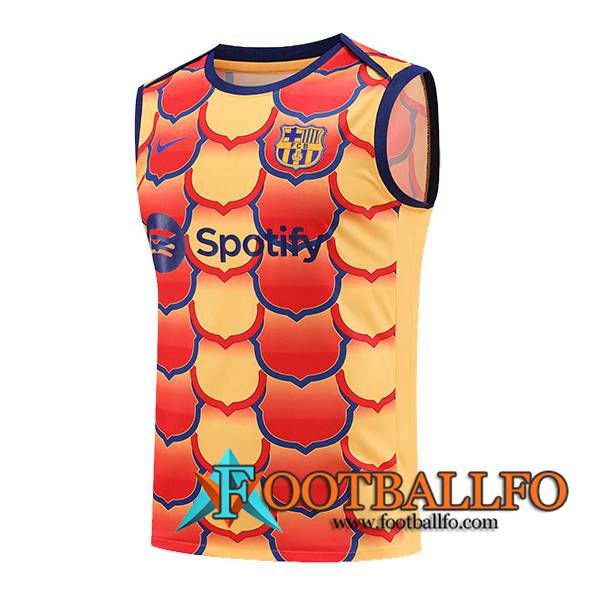 Chalecos De Futbol FC Barcelona Naranja/Rojo 2024/2025
