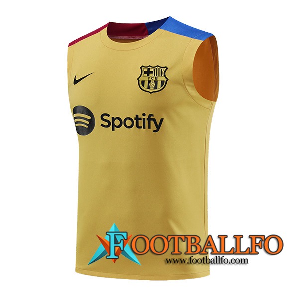 Chalecos De Futbol FC Barcelona Amarillo/Azul/Rojo 2024/2025