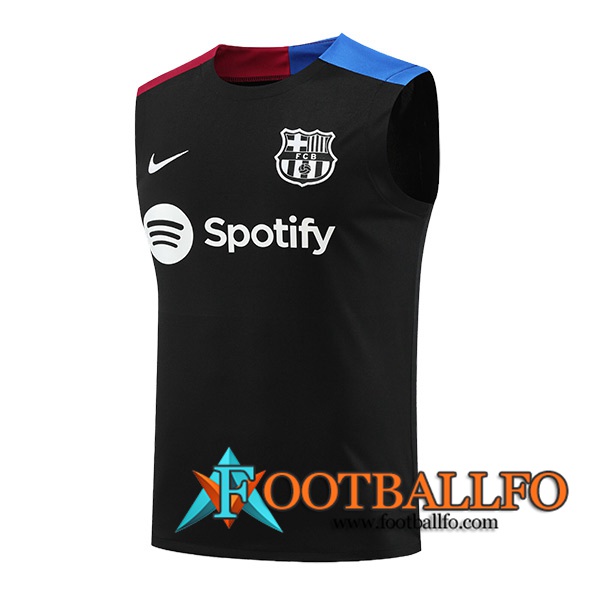 Chalecos De Futbol FC Barcelona Negro/Azul/Rojo 2024/2025