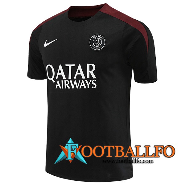 Camiseta Entrenamiento PSG Negro/Rojo 2024/2025