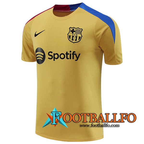 Camiseta Entrenamiento FC Barcelona Amarillo/Azul/Rojo 2024/2025