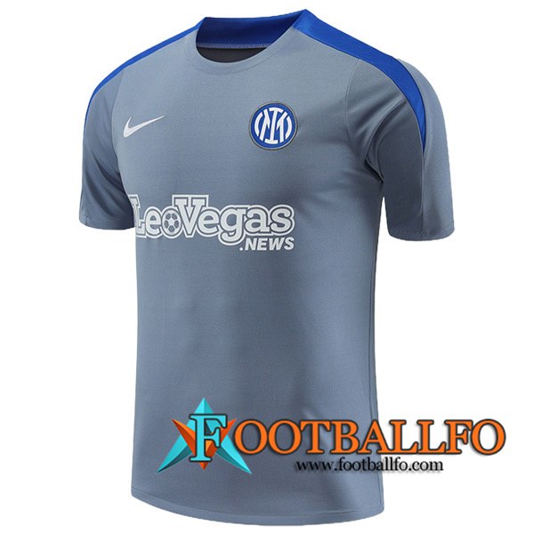 Camiseta Entrenamiento Inter Milan Gris/Azul 2024/2025