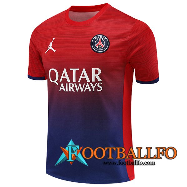 Camiseta Entrenamiento PSG Rojo/Azul 2024/2025