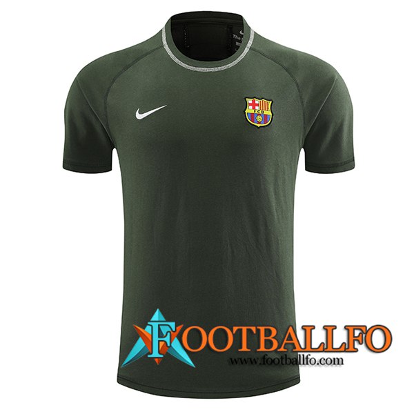 Camiseta Entrenamiento FC Barcelona Verde 2024/2025 -02