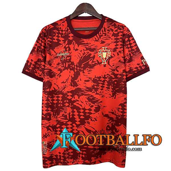 Camiseta Entrenamiento Portugal Rojo 2024/2025