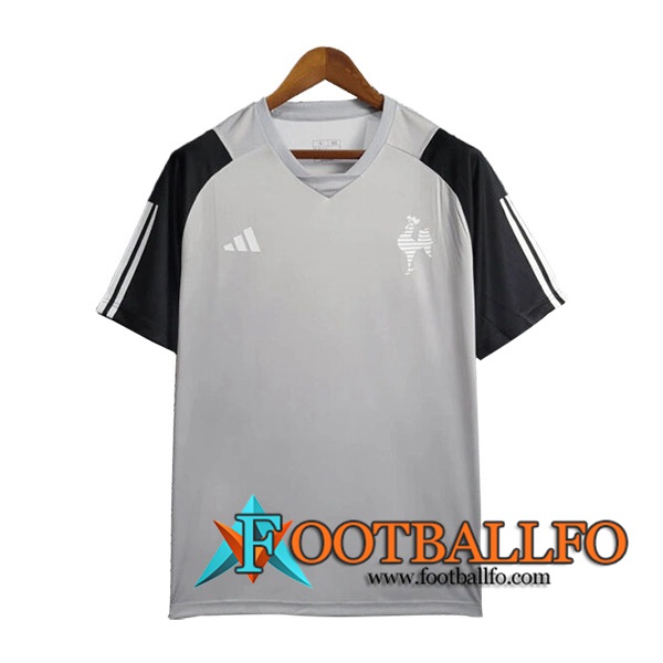 Camiseta Entrenamiento Atletico Mineiro Gris/Negro 2024/2025 -02