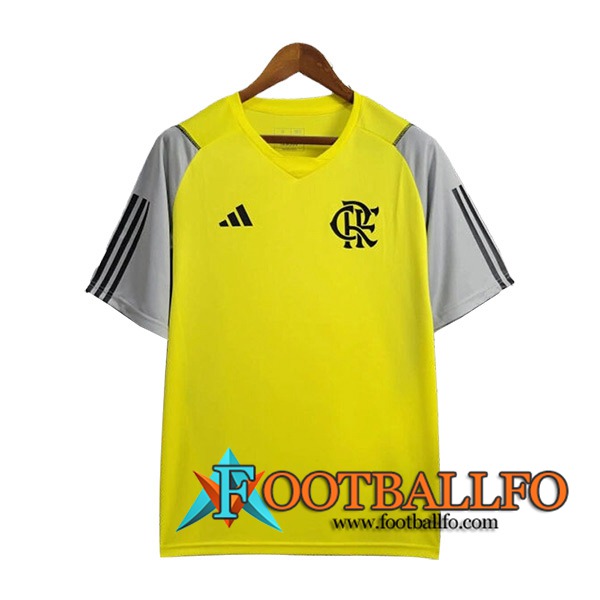 Camiseta Entrenamiento Flamengo Amarillo/Gris 2024/2025