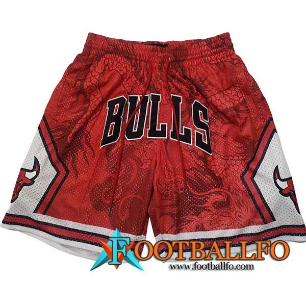 Cortos NBA Chicago Bulls 2024/25 Rojo/Blanco