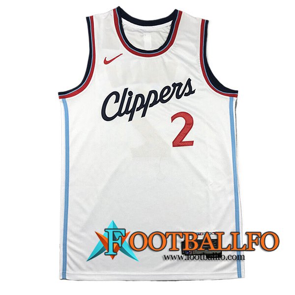 Camisetas De Futbol Los Angeles Clippers (LEONARD #2) 2024/25 Blanco -04