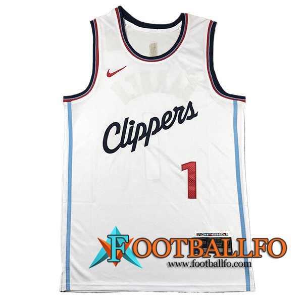 Camisetas De Futbol Los Angeles Clippers (HARDEN #1) 2024/25 Blanco -02