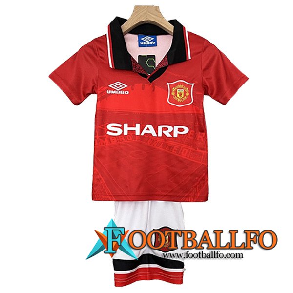 Camisetas De Futbol Manchester United Retro Ninos Primera 1994/1996
