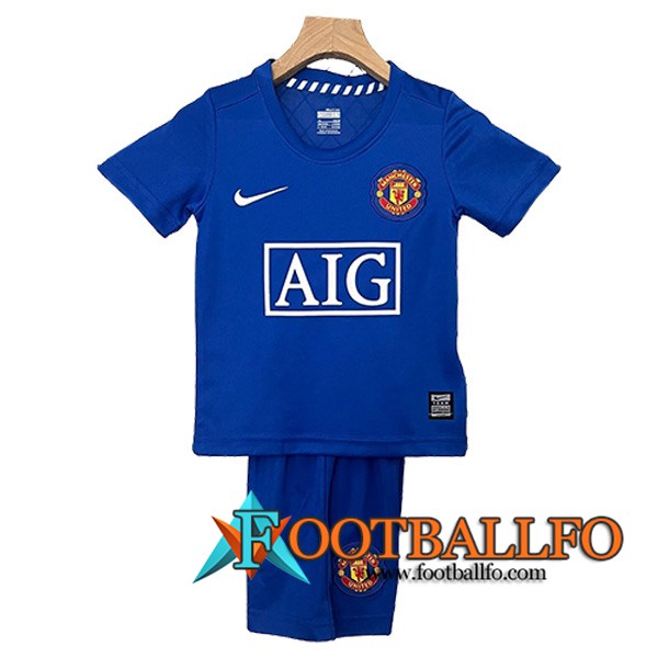 Camisetas De Futbol Manchester United Retro Ninos Segunda 2008/2009