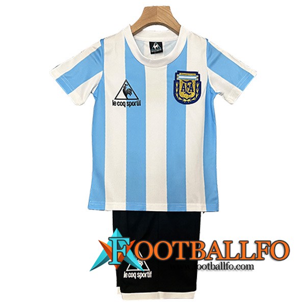 Camisetas De Futbol Argentina Retro Ninos Primera 1986