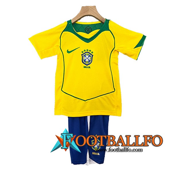 Camisetas De Futbol Brasil Retro Ninos Primera 2000