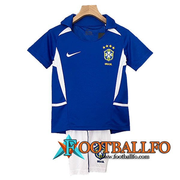 Camisetas De Futbol Brasil Retro Ninos Segunda 2000