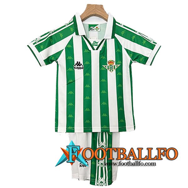 Camisetas De Futbol Real Betis Retro Ninos Primera 1995/1997