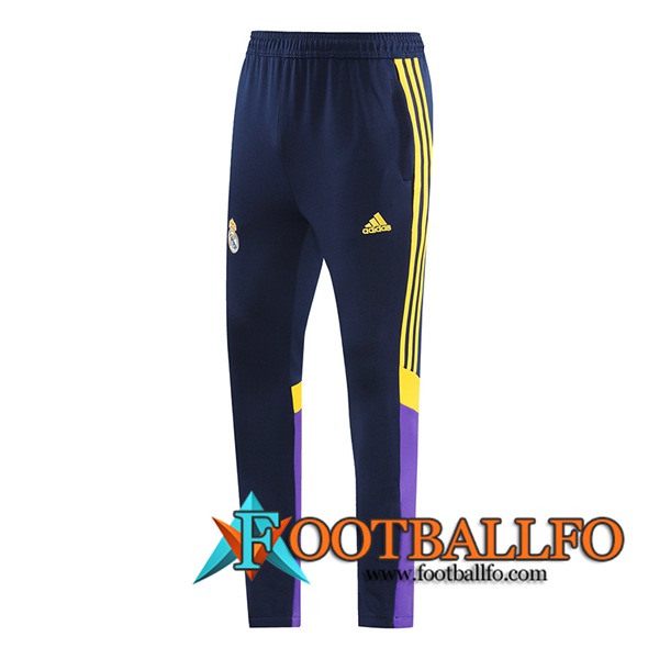 Pantalon Entrenamiento Real Madrid Azul/Púrpura/Amarillo 2024/2025
