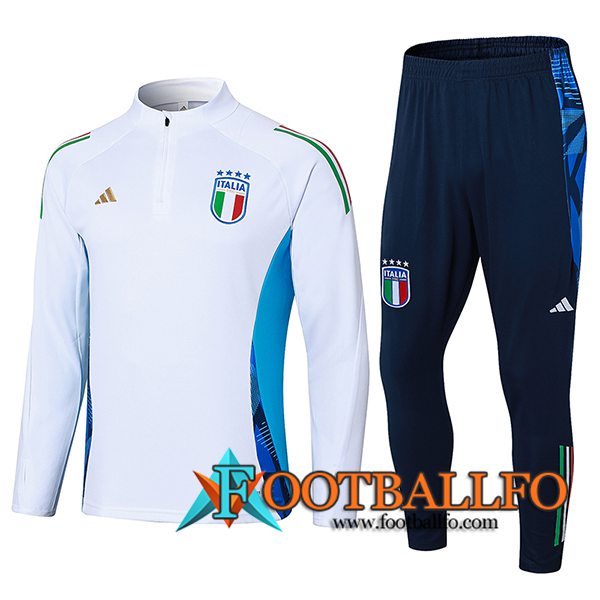 Chandal Equipos De Futbol Italia Blanco/Azul 2024/2025