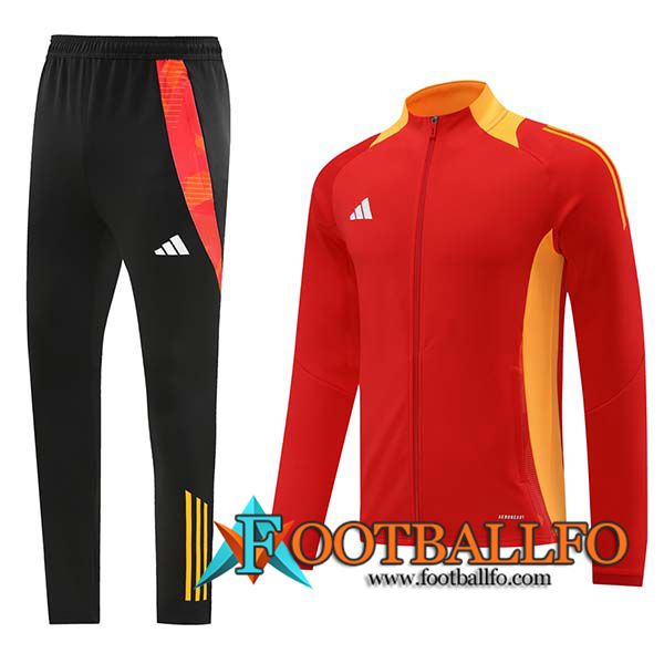 Chandal Equipos De Futbol - Chaqueta Adidas Rojo/Naranja 2024/2025
