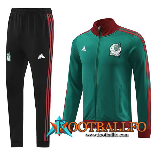 Chandal Equipos De Futbol - Chaqueta México Verde/Rojo 2024/2025