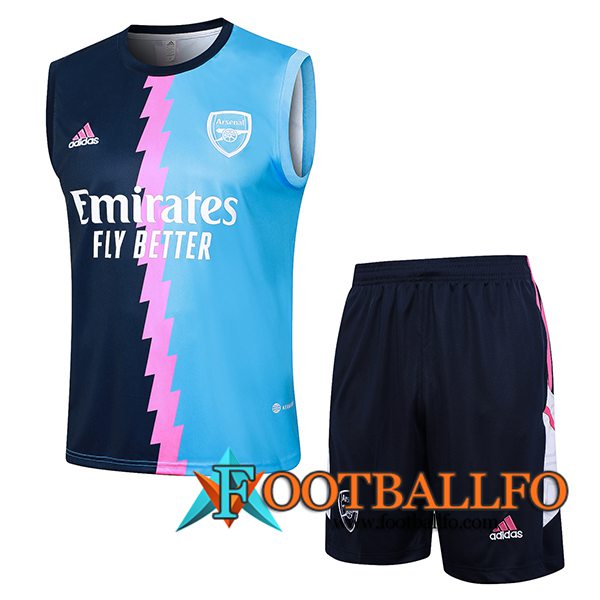 Camiseta Entrenamiento sin mangas Arsenal Azul/Rosa 2024/2025