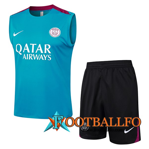 Camiseta Entrenamiento sin mangas PSG Verde 2024/2025