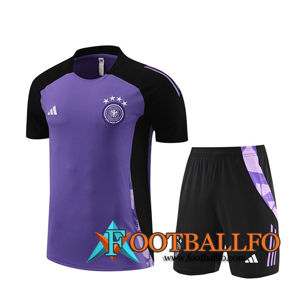 Camiseta Entrenamiento Alemania Violeta/Negro 2024/2025