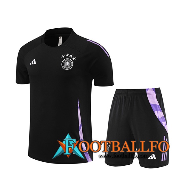 Camiseta Entrenamiento Alemania Negro/Violeta 2024/2025