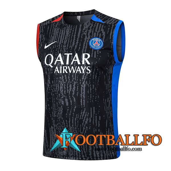 Chalecos De Futbol PSG Negro/Gris/Rojo/Azul 2024/2025