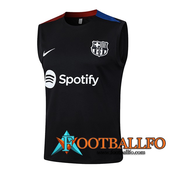 Chalecos De Futbol FC Barcelona Negro/Rojo/Azul 2024/2025