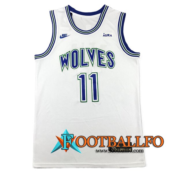 Camisetas De Futbol Minnesota Timberwolves (REID #11) 2024/25 Blanco/Azul -02