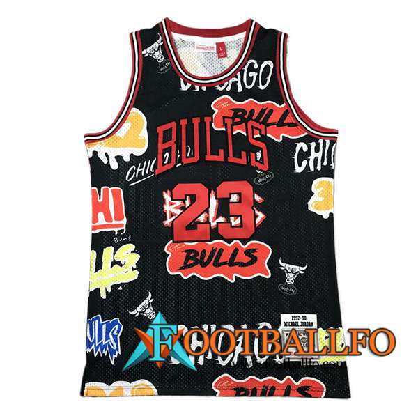 Camisetas De Futbol Chicago Bulls (JORDAN #23) 2024/25 Negro/Rojo -04