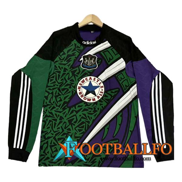 Camisetas De Futbol Newcastle United Retro Manga Largas Violeta 1995/1996