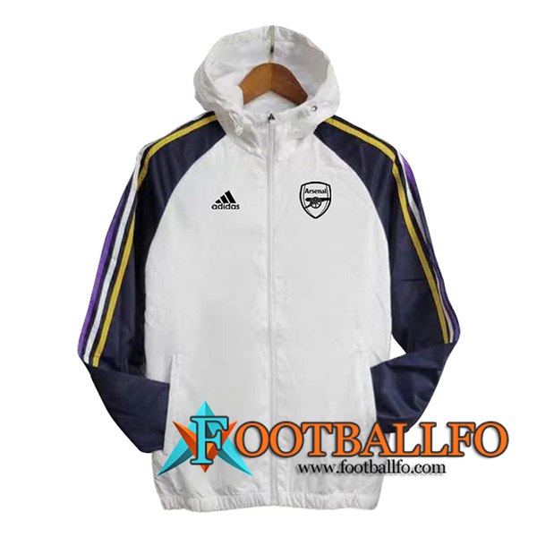 Rompevientos Arsenal Blanco/Azul 2024/2025