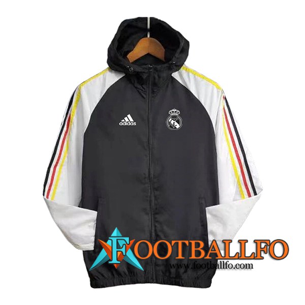 Rompevientos Real Madrid Negro/Blanco 2024/2025