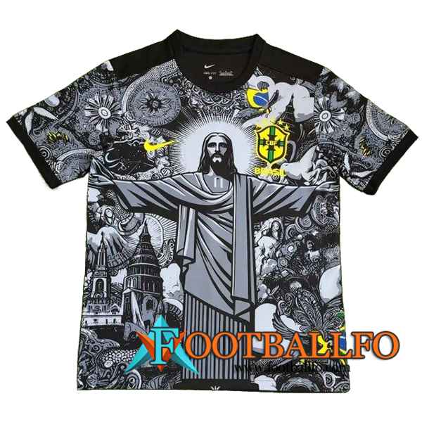 Camiseta Equipo Nacional Brasil Special Edition Jesus Negro 2024/2025