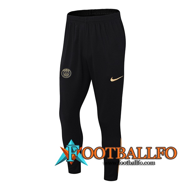 Pantalon Entrenamiento PSG Negro/Amarillo 2024/2025