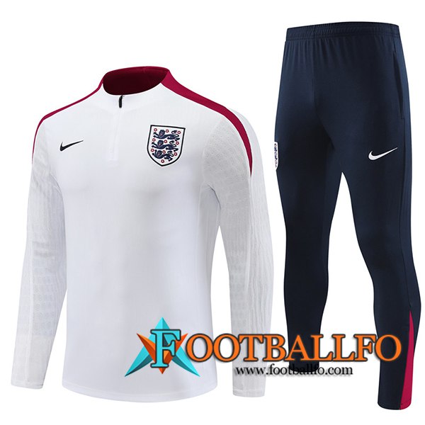 Chandal Equipos De Futbol Inglaterra Blanco/Rojo/Negro 2024/2025