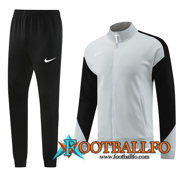 Chandal Equipos De Futbol Chaquetas Nike Gris/Negro 2024/2025