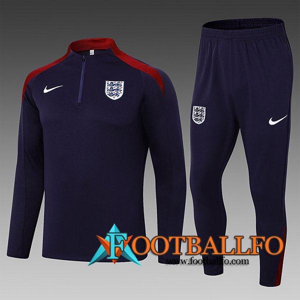 Chandal Equipos De Futbol Inglaterra Ninos Púrpura/Rojo 2024/2025