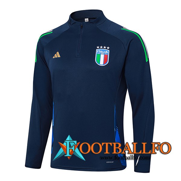 Sudadera De Entrenamiento Italia azul real 2024/2025